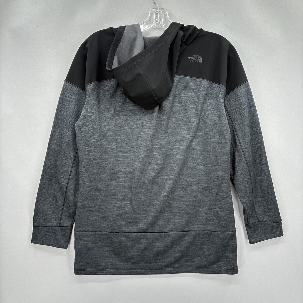 North Face Hoodie Womens XL Gray Black Pullover Fleece Lined Anorak Outdoor Warm - Picture 16 of 16